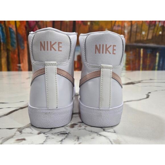 Nike W Blazer Mid 77 White Pink Oxford Size 7 Women's CZ1055-118 Vintage - Picture 5 of 6